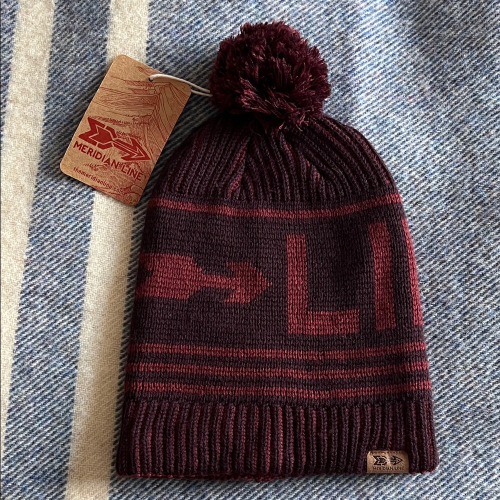 Meridian Line beanie 2, new with tags one size